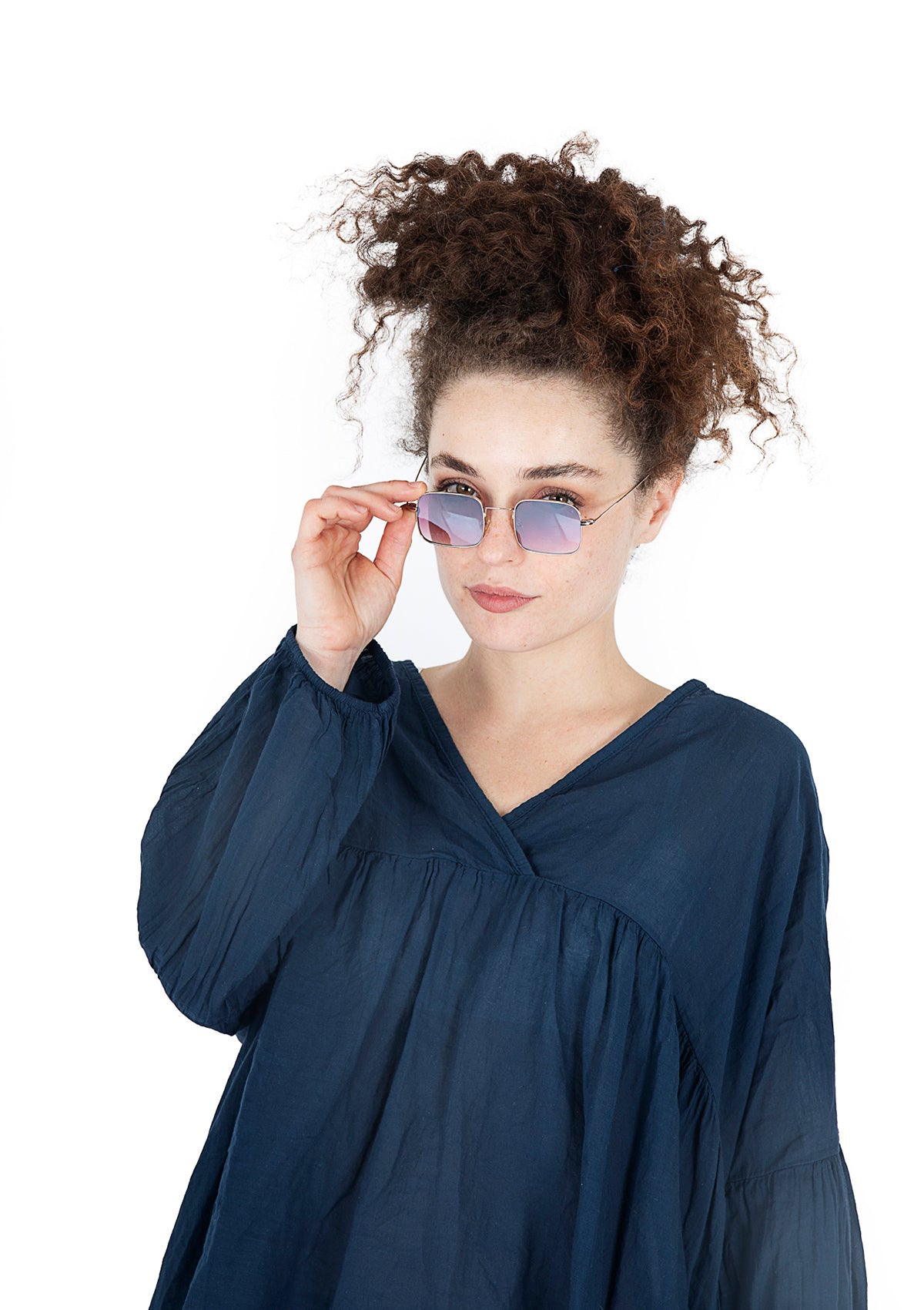 חולצת מעטפה כיווצים